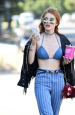 BELLA THORNE in Bikini Top Out in Beverly Hills 06/26/2016