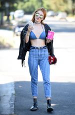 BELLA THORNE in Bikini Top Out in Beverly Hills 06/26/2016