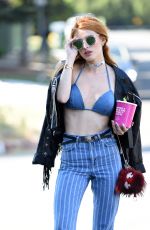 BELLA THORNE in Bikini Top Out in Beverly Hills 06/26/2016