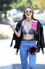 BELLA THORNE in Bikini Top Out in Beverly Hills 06/26/2016