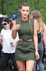 BELLA THORNE on the Set of Extra in Los Angeles 06/07/2016
