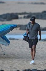 BEYONCE at a Beach in Hawaii 06/23/2016
