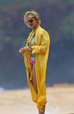 BEYONCE KNOWLES in Swimsuit on the Beach in Hawaii, June 2016