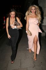 BIANCA GASCOIGNE Night Out in London 06/01/2016