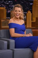 BLAKE LIVELY on the Set of Tonight Show Starring Jimmy Fallon in New York 06/20/2016