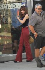 BRITT ROBERTSON on the Set of 