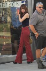 BRITT ROBERTSON on the Set of 