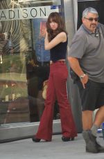 BRITT ROBERTSON on the Set of 