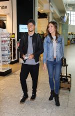 BRITTNY WARD Arrives at Heathrow Airport in London 06/02/2016