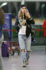 CARA DELEVINGNE at JFK Airport in New York 06/16/2016