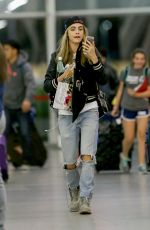 CARA DELEVINGNE at JFK Airport in New York 06/16/2016