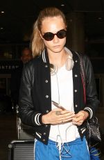 CARA DELEVINGNE at Los Angeles International Airport 06/04//2016