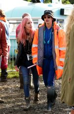 CARA DELEVINGNE, SUKI WATERHOUSE and POPPY DELEVINGNE at 2016 Glastonbury Festival in Glastonbury 06/24/2016