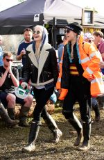 CARA DELEVINGNE, SUKI WATERHOUSE and POPPY DELEVINGNE at 2016 Glastonbury Festival in Glastonbury 06/24/2016