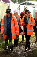 CARA DELEVINGNE, SUKI WATERHOUSE and POPPY DELEVINGNE at 2016 Glastonbury Festival in Glastonbury 06/24/2016