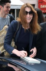 CARLA BRUNI at RTL Radio Studios in Paris 06/21/2016