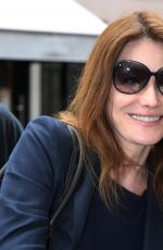 CARLA BRUNI at RTL Radio Studios in Paris 06/21/2016