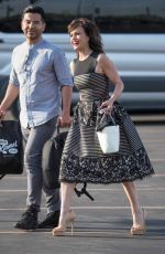 CARLA GUGINO Arrives at Jimmy Kimmel Live in Los Angeles 06/21/2016