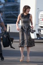 CARLA GUGINO Arrives at Jimmy Kimmel Live in Los Angeles 06/21/2016