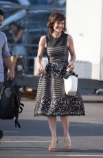 CARLA GUGINO Arrives at Jimmy Kimmel Live in Los Angeles 06/21/2016