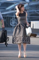 CARLA GUGINO Arrives at Jimmy Kimmel Live in Los Angeles 06/21/2016