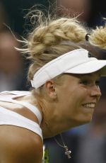CAROLINE WOZNIACKI at 1st Round at Wimbledon Tennis Championships in London 06/27/2016