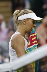 CAROLINE WOZNIACKI at 1st Round at Wimbledon Tennis Championships in London 06/27/2016