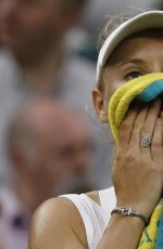 CAROLINE WOZNIACKI at 1st Round at Wimbledon Tennis Championships in London 06/27/2016