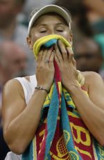 CAROLINE WOZNIACKI at 1st Round at Wimbledon Tennis Championships in London 06/27/2016