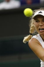 CAROLINE WOZNIACKI at 1st Round at Wimbledon Tennis Championships in London 06/27/2016
