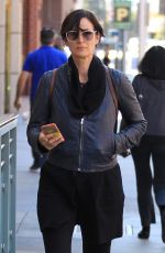 CARRIE-ANNE MOSS Out Shopping in Beverly Hills 06/06/2016