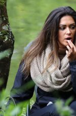 CASEY BATCHELOR and JESSICA HAYES on the Set of 