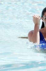 CASEY BATCHELOR in Swimsuit at a Pool in Marbella 06/06/2016