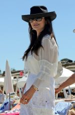 CATHERINE ZETA JONES Arrives at Club 55 in Saint Tropez 06/22/2016