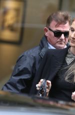 CELINE DION Arrives at Studio 130 in Paris 06/15/2016
