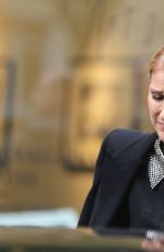 CELINE DION Arrives at Studio 130 in Paris 06/15/2016