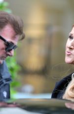 CELINE DION Arrives at Studio 130 in Paris 06/15/2016