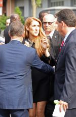 CELINE DION Arrives at Studio 130 in Paris 06/15/2016