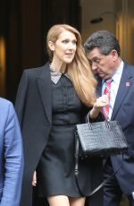 CELINE DION Arrives at Studio 130 in Paris 06/15/2016