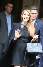 CELINE DION Arrives at Studio 130 in Paris 06/15/2016