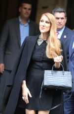 CELINE DION Arrives at Studio 130 in Paris 06/15/2016