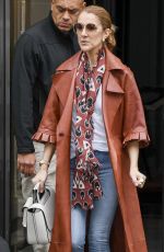 CELINE DION Leaves Her Hotel in Paris 06/19/2019
