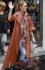 CELINE DION Leaves Her Hotel in Paris 06/19/2019