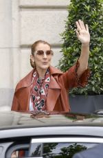 CELINE DION Leaves Her Hotel in Paris 06/19/2019