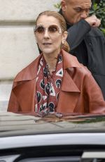 CELINE DION Leaves Her Hotel in Paris 06/19/2019