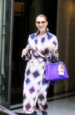 CELINE DION Leaves Her Hotel in Paris 06/29/2016