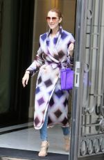 CELINE DION Leaves Her Hotel in Paris 06/29/2016
