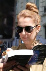CELINE DION Outside Her Hotel in Paris 06/24/2016