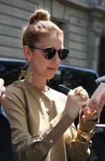 CELINE DION Outside Her Hotel in Paris 06/24/2016