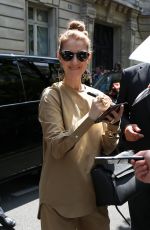 CELINE DION Outside Her Hotel in Paris 06/24/2016